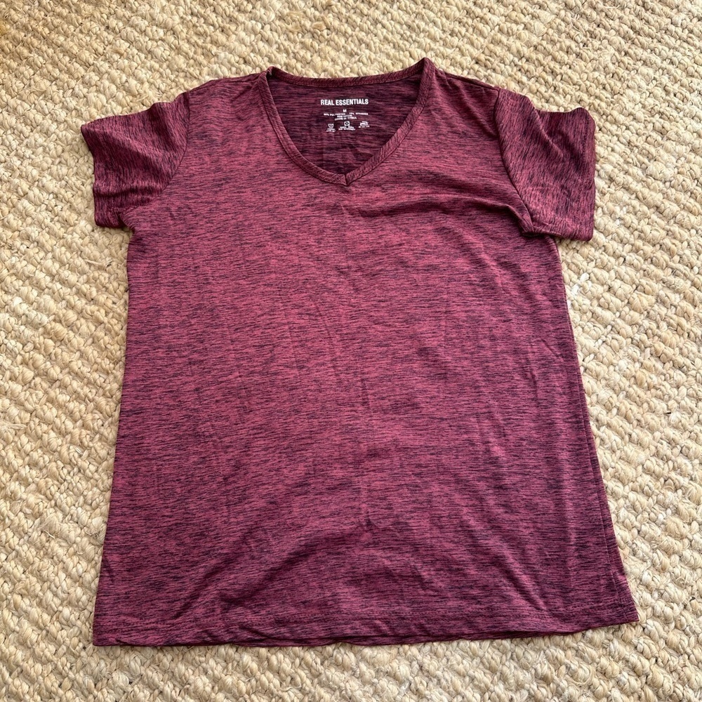 V Neck Workout Short Sleeve Top